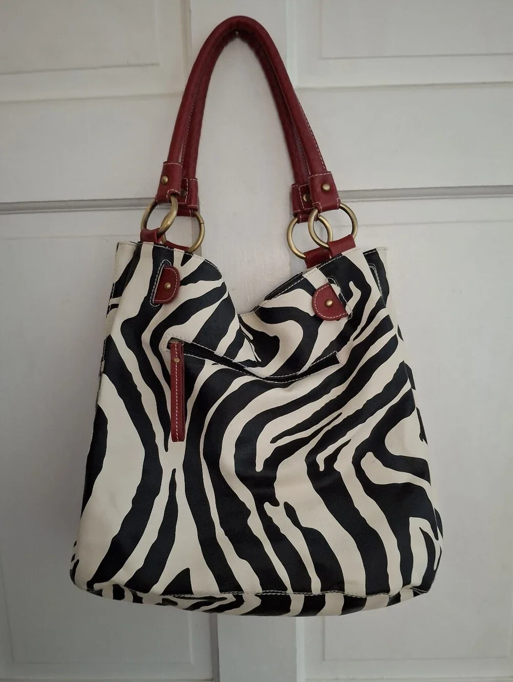 Zebra Print Hobo Bag